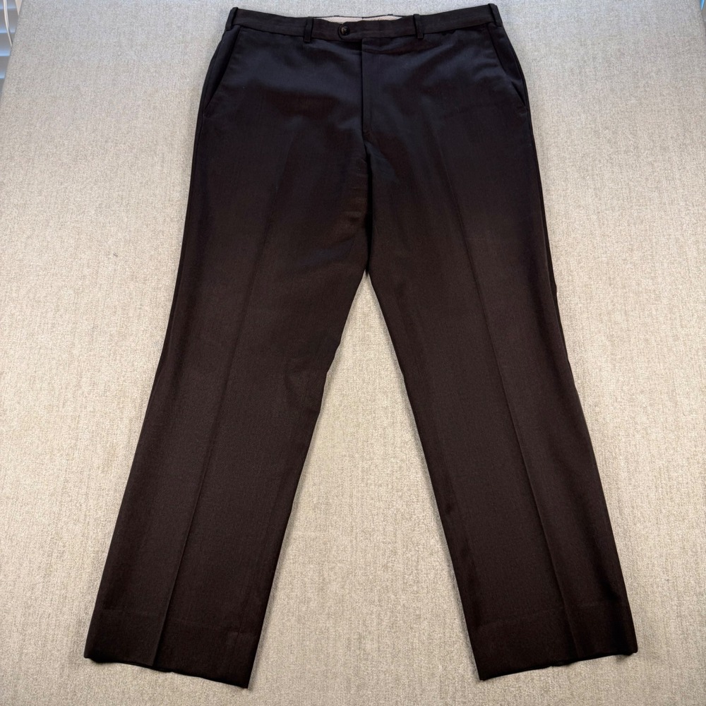 VTG JB Britches Dress Pants Mens 36 Brown Wool Made in Italy Tailored Nordstrom